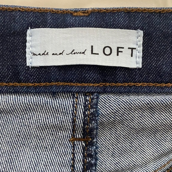 LOFT curvy skinny jeans in dark rinse blue Size-8 - Picture 4 of 6